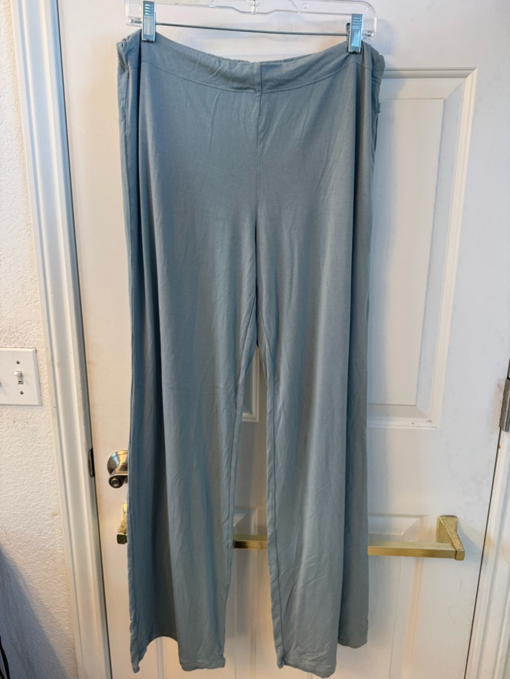 SKIMS Light Blue Wide-Leg Womens Pants